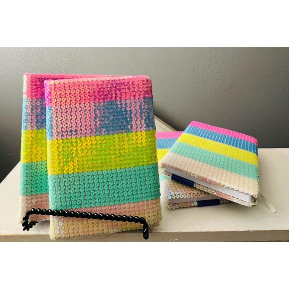 Sequin Rainbow Lined Journal 7.5x5 | Christmas Gift | Stocking Stuffer - Picture 3 of 6